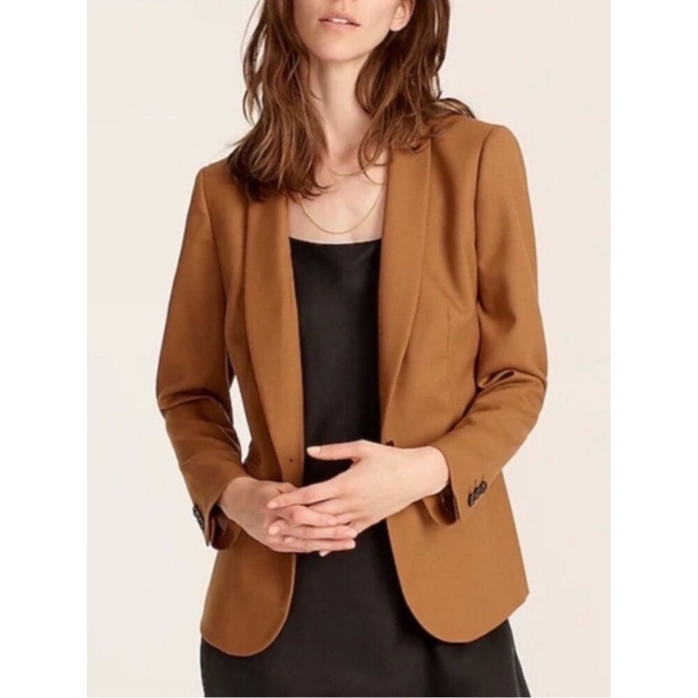 J. Crew Parke Blazer Camel Brown SZ 2